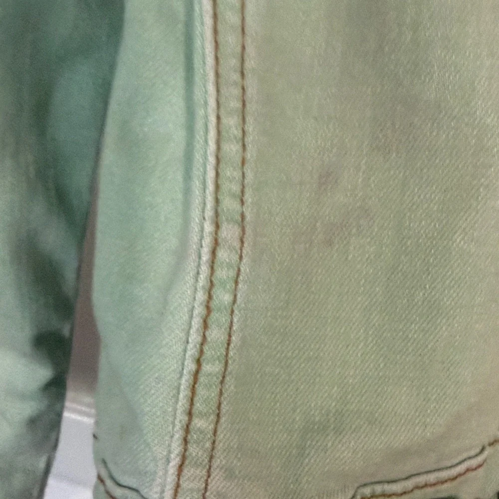 Free People Mint Green Denim Jacket - Picture 10 of 11